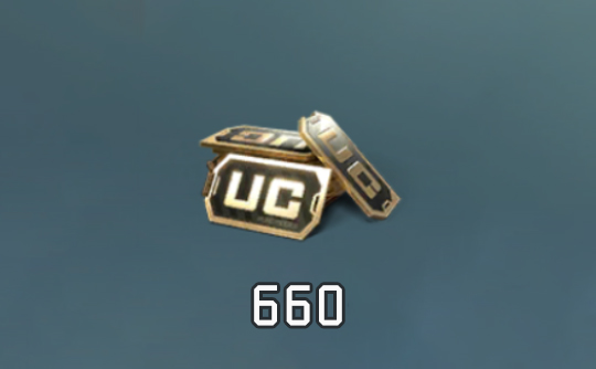 660 UC（国际服）id直充无需账密 绝地求生手游 刺激战场PUBG MOBILE