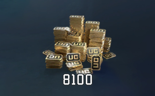 8100 UC(国际服)上号代充 绝地求生手游 刺激战场PUBG MOBILE