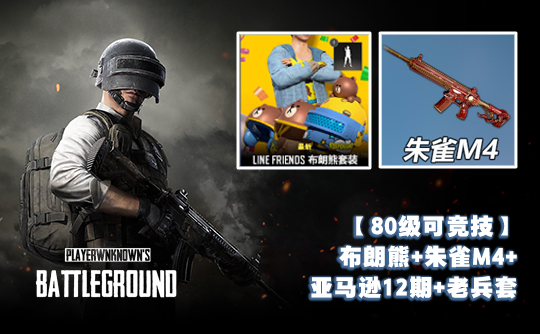 【80级可竞技】布朗熊+朱雀M4+亚马逊12期+老兵套