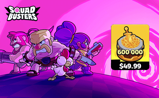 600000金币（国际服）上号代充 爆裂小队Squad Busters